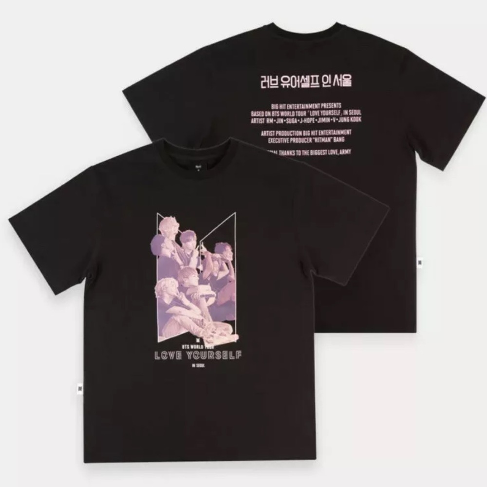 Rare BTS World Tour LOVE YOURSELF IN SEOUL T shirt Official 2019.01.26 - Picture 3 of 6